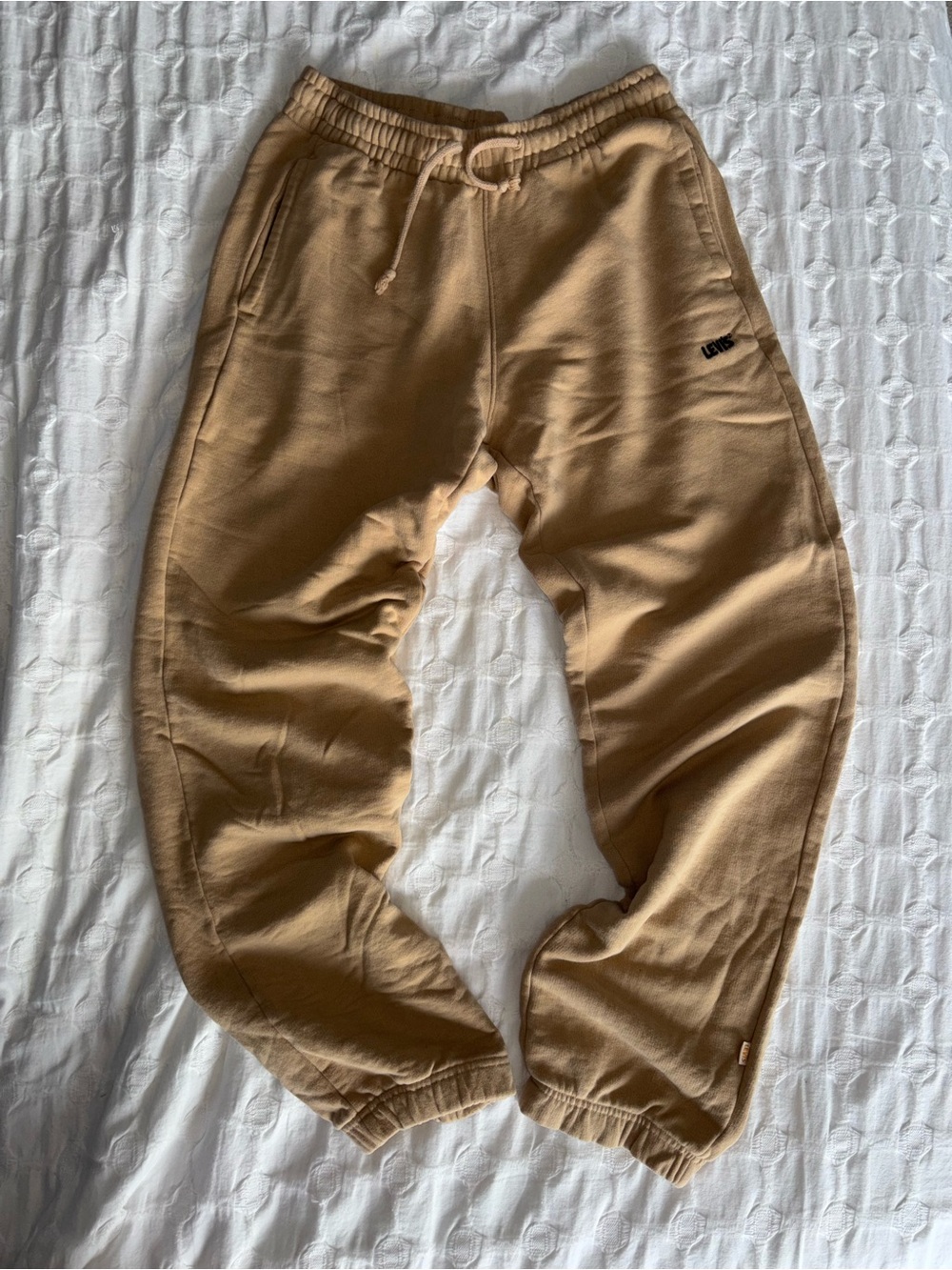Levi's Camel/Tan Sweatpants with Drawstring Waist